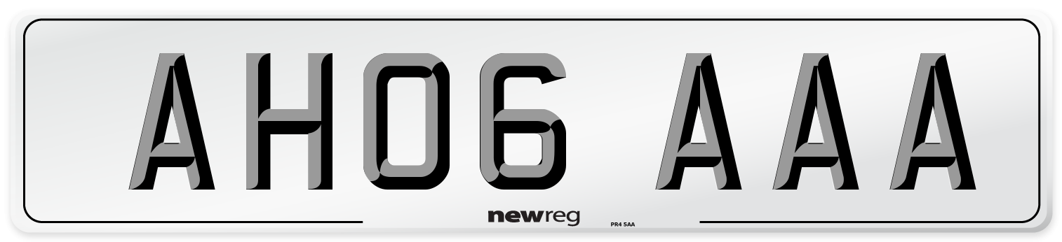 AH06 AAA Number Plate from New Reg